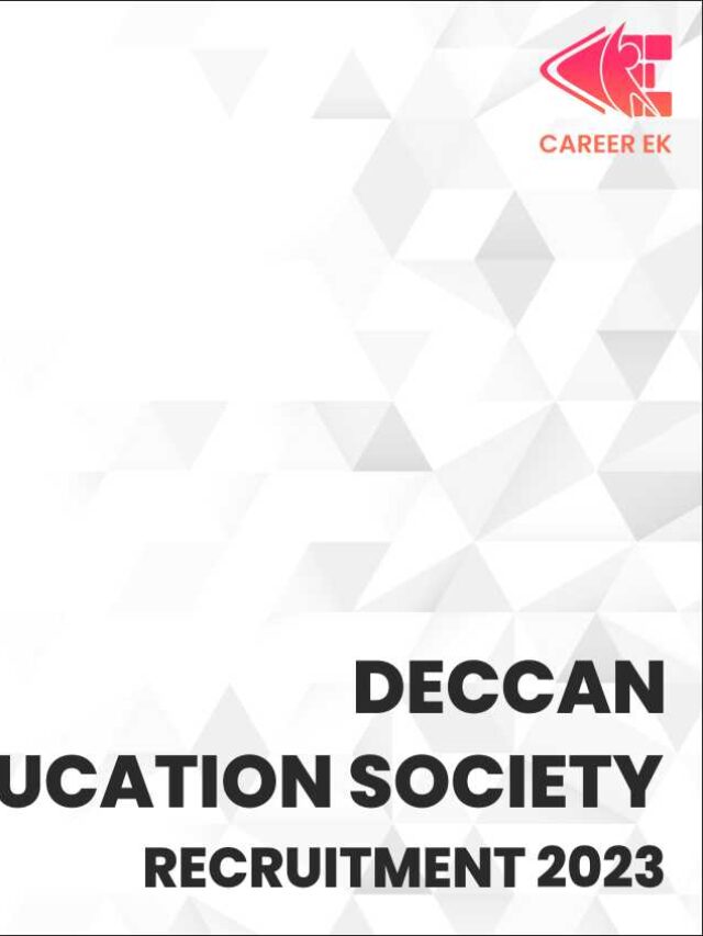 Deccan Education Society Recruitment 2023