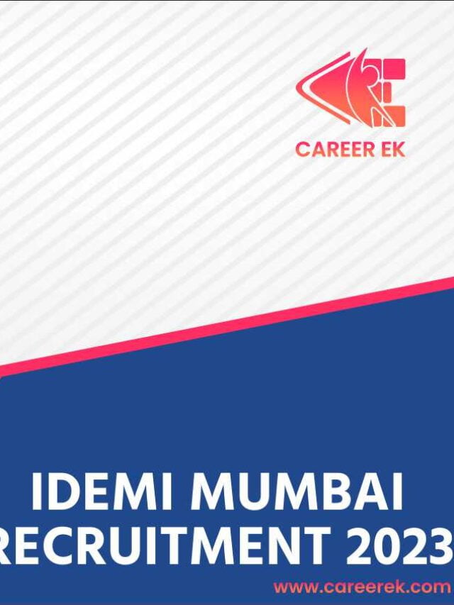 IDEMI Mumbai Recruitment 2023