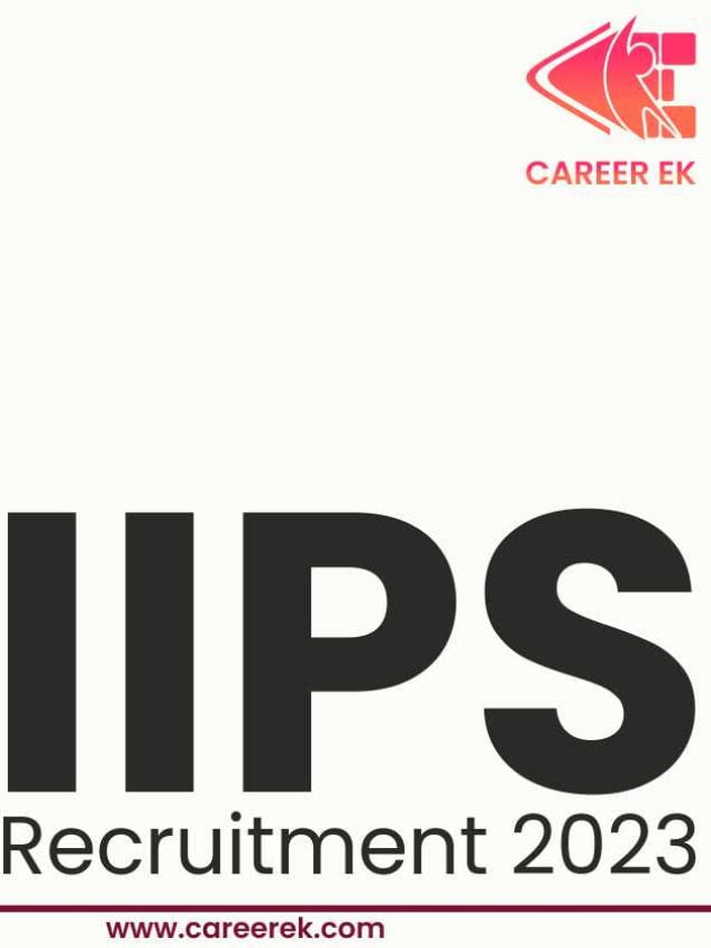 IIPS Recruitment 2023